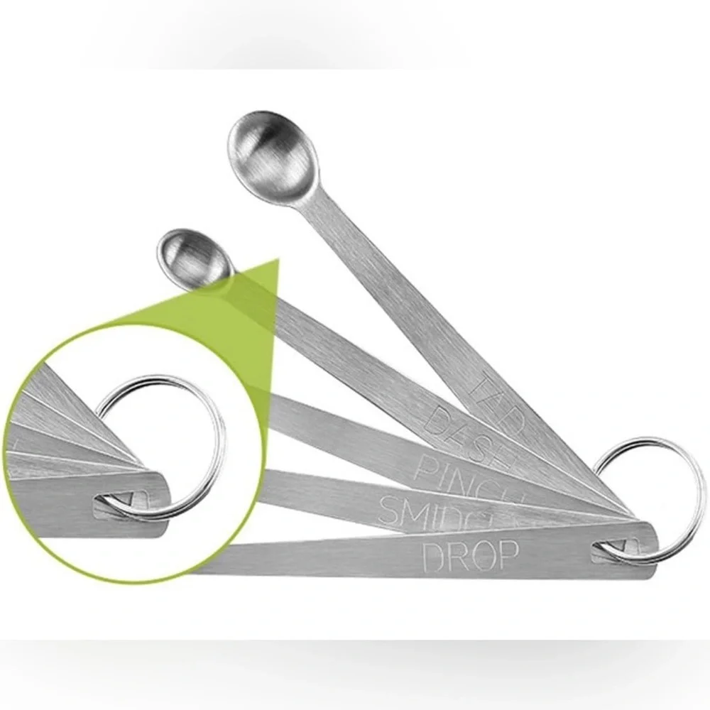 ReNext Stainless Steel Micro Measuring Spoon Set | Dash Pinch Smidgen Drop Tad